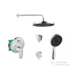 Hansgrohe falsík alatti zuhanyrendszer VERNIS BLEND kezelővel, Kielle kiegészítőkkel, króm SANI21HKK008
