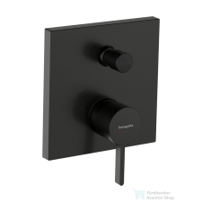 Hansgrohe Finoris falsík alatti kád/zuhany csaptelep, szálcsiszolt fekete króm 76415340 csaptelep