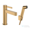 Hansgrohe FINORIS mosdó csaptelep 110, bidé kézizuhannyal és 160cm-es gégecsővel, szálcsiszolt bronz 76210140