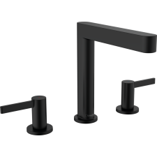 Hansgrohe Finoris Mosdócsaptelep 160, push-open lefolyógarnitúrával matt fekete 76034670 csaptelep