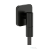 Hansgrohe FIXFIT FINE Q gégecső csatlakozó visszafolyásgátlóval, szálcsiszolt fekete króm 28884340