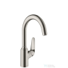 Hansgrohe FOCUS M42 220 mosogató csaptelep, rozsdamentes acél hatású 71802800