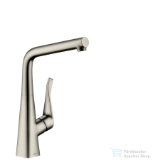 Hansgrohe HG Metris konyhai csaptelep elforgatható kifolyóval, rozsdamentes acél hatású 14822800 csaptelep