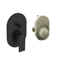 Hansgrohe Kád csaptelep Hansgrohe Vernis Shape vakolat alatti résszel együtt matt fekete 71472670 csaptelep