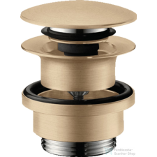 Hansgrohe klik-klak leeresztő túlfolyós mosdóhoz, szálcsiszolt bronz 50100140 csaptelep