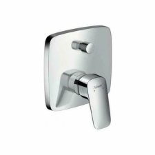 Hansgrohe Logis Square beépített kád- és zuhanycsaptelep, fényes króm csaptelep