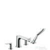 Hansgrohe METRIS 4-lyukú, peremre szerelhető kádcsaptelep, króm DN15 31442000