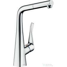 Hansgrohe METRIS M71 320 kihúzható fejes mosogató csaptelep,SBox, króm 73812000 csaptelep