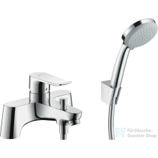 Hansgrohe METRIS peremre ültethető kádtöltő csaptelep zuhanyszettel, króm 31422000 csaptelep