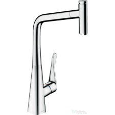 Hansgrohe METRIS Select M71 320 Eco kihúzható fejes mosogató csaptelep,SBox, króm 73807000 csaptelep