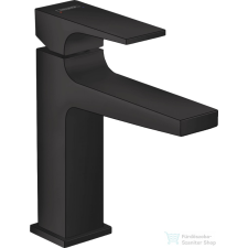 Hansgrohe METROPOL 110 mosdócsaptelep klik-klak leeresztővel, matt fekete 32507670 csaptelep