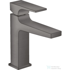 Hansgrohe METROPOL 110 mosdócsaptelep klik-klak leeresztővel, szálcsiszolt fekete/króm 32507340 csaptelep