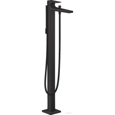Hansgrohe METROPOL szabadonálló kádtöltő csaptelep zuhanyszettel, matt fekete 32532670 csaptelep