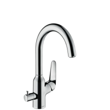 Hansgrohe Mosogató csaptelep Hansgrohe Focus elzárószeleppel króm 71803000 csaptelep