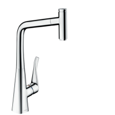 Hansgrohe Mosogató csaptelep Hansgrohe Metris Select M71 kihúzható zuhannyal króm 14884000 csaptelep