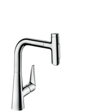 Hansgrohe Mosogató csaptelep Hansgrohe Talis kihúzható zuhannyal, 2 áram króm 73868000 csaptelep