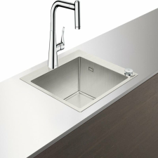 Hansgrohe mosogatószett, C71-F450-01, Select csapteleppel, rozsdamentes acél mosogatótálca