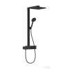 Hansgrohe RAINDANCE E Showerpipe 300 1jet termosztátos zuhanyrendszer, matt fekete 27361670