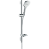 Hansgrohe Raindance Select E Zuhanyszett 120 3jet 65 cm-es zuhanyrúddal és szappantartóval fehér/króm 26620400