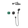 Hansgrohe Raindance Select S 240 Beépíthető zuhanykészlet, Matt fekete