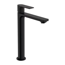 Hansgrohe Rebris E 240 magas mosdócsaptelep matt fekete színben, kihúzható szeleppel csaptelep