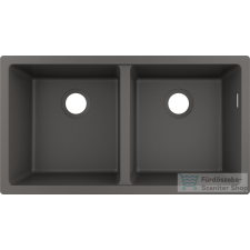 Hansgrohe S51 S510-U770 munkalap alá rögzíthető mosogató medence 820x450 mm, kőszürke 43434290 mosogatótálca