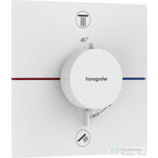 Hansgrohe ShowerSelect Comfort E termosztát 2 funkciós falsík alatti szereléshez,matt fehér 15572700 csaptelep