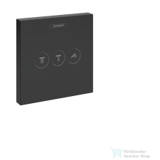 Hansgrohe SHOWERSELECT falsík alatti elzáró-és váltószelep 3 fogyasztóhoz, matt fekete 15764670 csaptelep