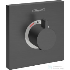 Hansgrohe SHOWERSELECT falsík alatti termosztát Highflow, szálcsiszolt fekete/króm 15760340 csaptelep
