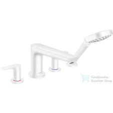 Hansgrohe TALIS E 4 üléses kádperemre szerelhető kád csaptelep, matt fehér 71748700 csaptelep