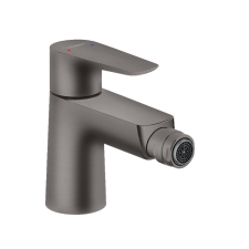 Hansgrohe Talis E egykaros bidécsaptelep automata lefolyó-garnitúrával szálcsiszolt fekete csaptelep