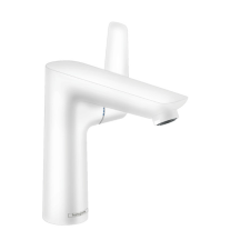 Hansgrohe Talis E egykaros mosdócsaptelep 150 automata lefolyó-garnitúrával matt fehér csaptelep