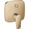 Hansgrohe TALIS E falsík alatti kád / zuhany csaptelep, szálcsiszolt bronz 71745140