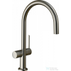 Hansgrohe Talis M54 egykaros mosogató csaptelep 220, elzárószeleppel, nemesacél felület 72805800