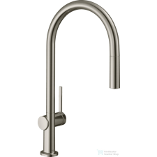 Hansgrohe TALIS M54 kihúzható fejes 1 jet mosogató csaptelep 210, nemesacél felület 72802800 csaptelep