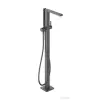 Hansgrohe Tecturis E szabadonálló kádöltő csaptelep alaptest nélkül, zuhanyszettel, szálcsiszolt fekete króm 73445340