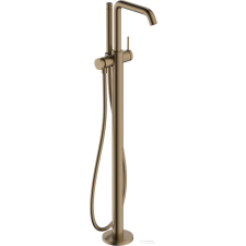 Hansgrohe Tecturis S szabadonálló kádöltő csaptelep alaptest nélkül,zuhanyszettel,szálcsiszolt bronz 73440140 csaptelep