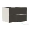 Hansgrohe XEVOLOS E 78x55 cm-es 2 fiókos fali szekrény pult nélkül,matt homok/sötétszürke textil 54188660