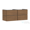 Hansgrohe XILESA E 137,5x55 cm-es, 4 fiókos, fali mosdótartó szekrény, kasmír tölgy 54305550
