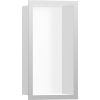 Hansgrohe XtraStoris Individual Falfülke matt fehér színben, design kerettel 300/150/100 rozsdamentes acél 56096800