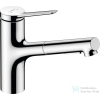 Hansgrohe ZESIS M33 150 mosogató csaptelep kihúzható zuhanyfejjel,2 jet,sBox,króm 74821000