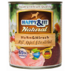 Happy&Fit Happy&Fit Natural Dog Konzerv Csirke&Szarvas Almával&sáfrányolajjal 800g