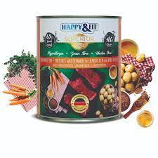  Happy&amp;Fit konzerv Superior Vaddisznó 800gr kutyaeledel