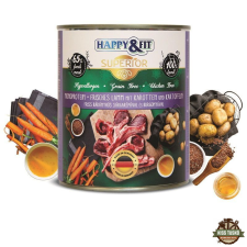Happy&Fit Superior Dog Konzerv Friss Bárányhús Srépával, burgonyával 800g kutyaeledel