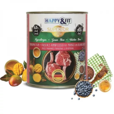 Happy&Fit Superior Dog Konzerv Friss Marhahús mangóval, áfonyával 800g kutyaeledel