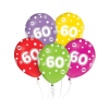  Happy Birthday 60 léggömb, lufi 5 db-os 12 inch (30cm)