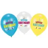  Happy Birthday Brown léggömb, lufi 6 db-os 11 inch (27,5 cm)
