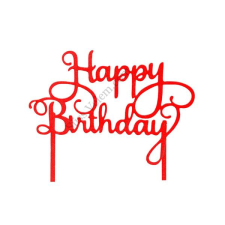  Happy Birthday felirat tortadísz sziluett sütés és főzés
