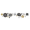  Happy Birthday Gold 21 konfetti