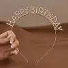  Happy Birthday rose gold színű strassz köves fejpánt,hajpánt
